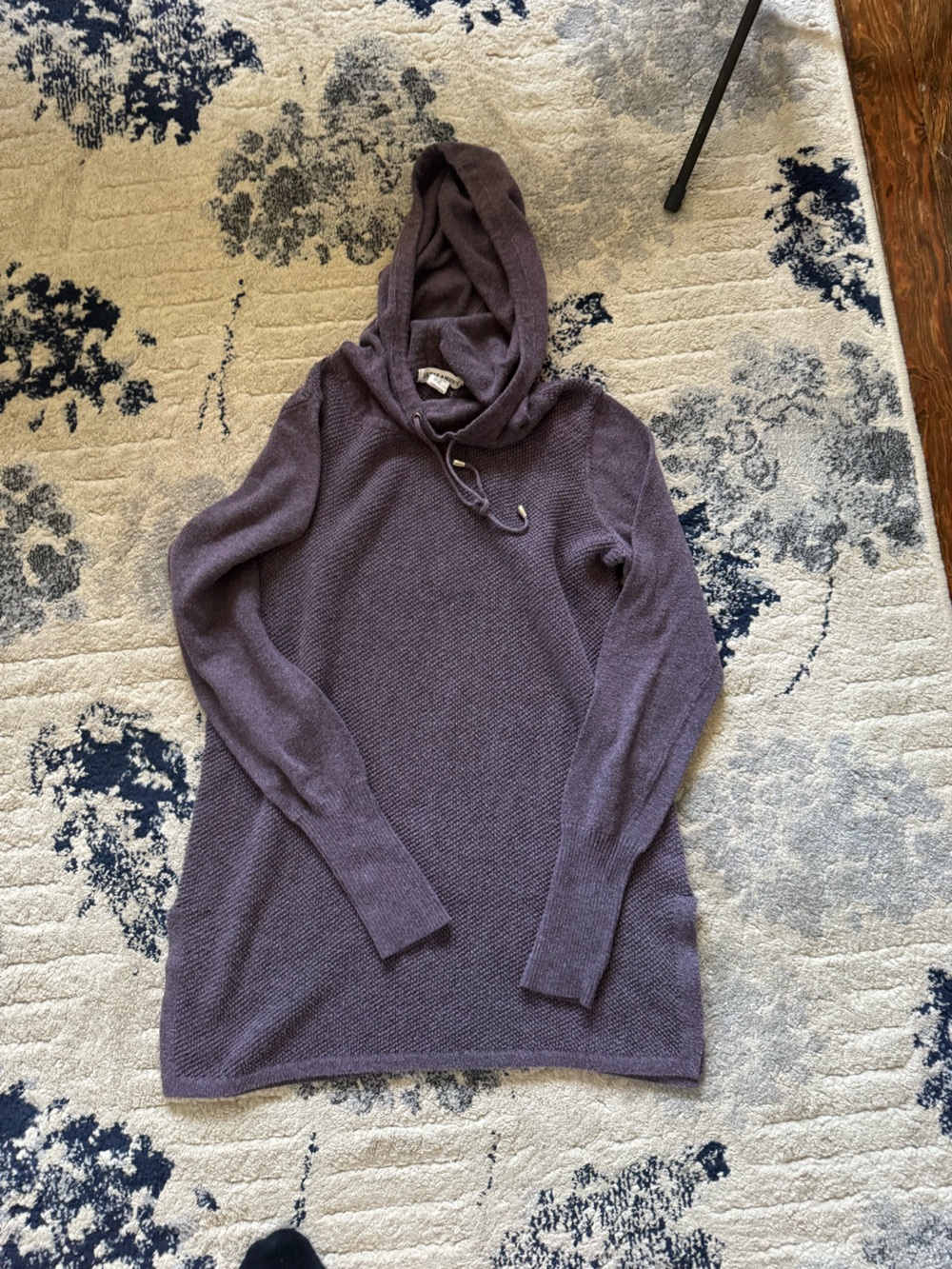 Artisan Ny Hooded Cowl Sweater in Dusty Purple